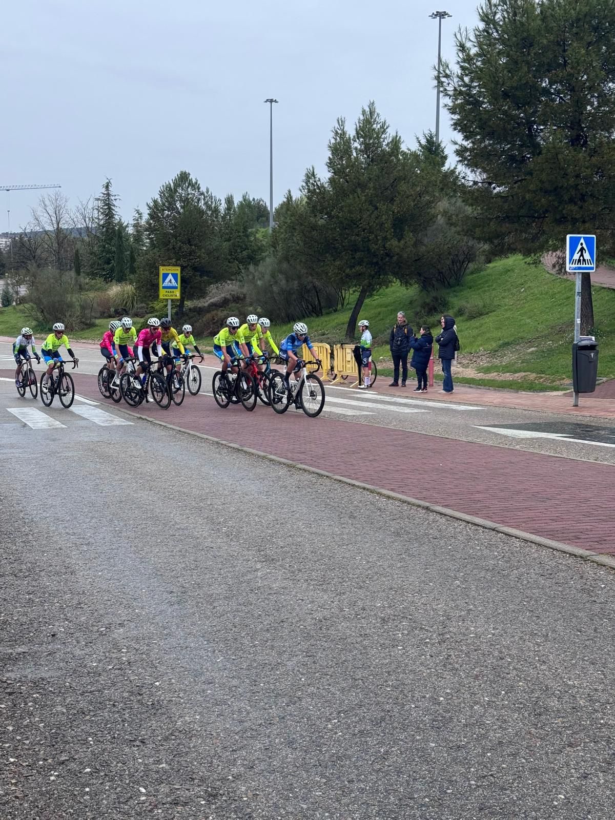 Pelotón en carrera