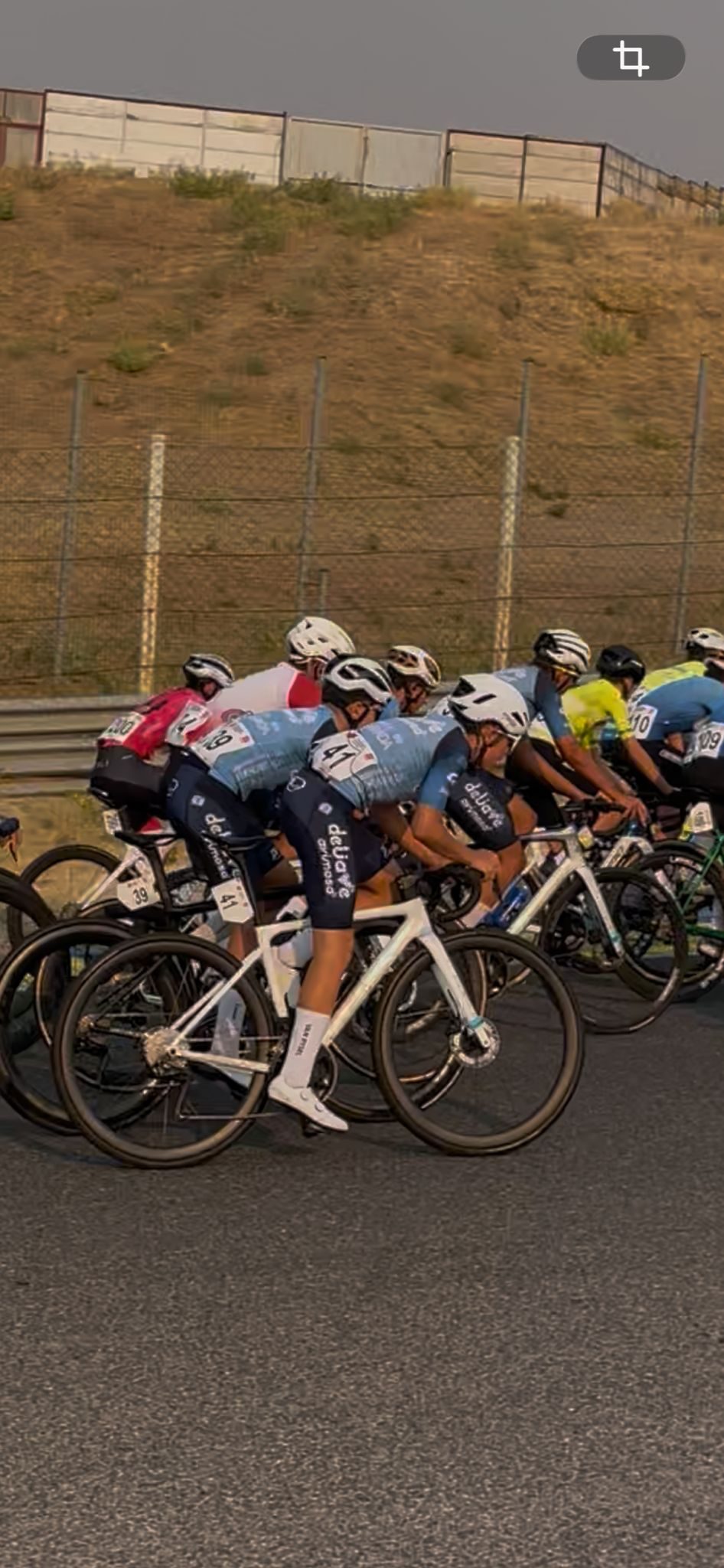 Ciclista en esfuerzo